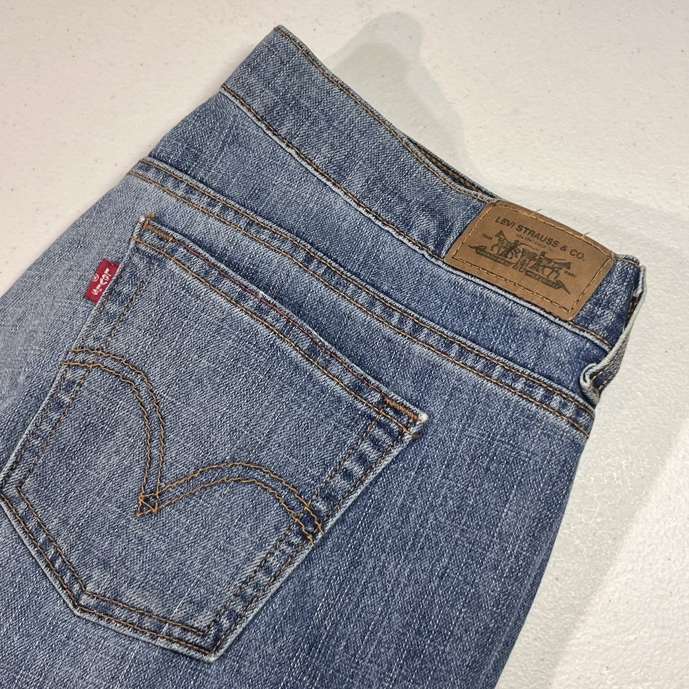 VTG Levi's 515 Boot Cut Jeans Womens Sz 12M Blue Denim Mid Rise Pockets Stretch